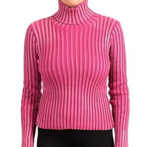 J's Exte Women's Purple Wool Turtleneck Sweater